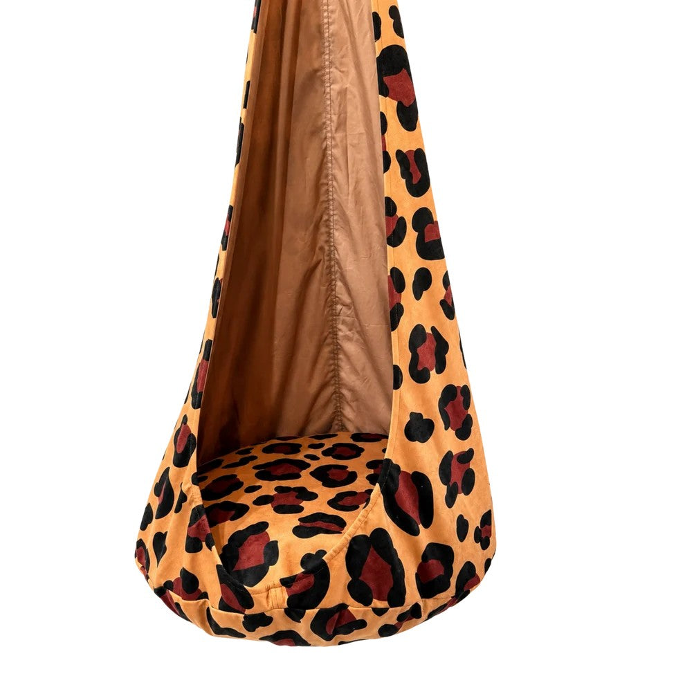 Hangstoel kind XXL – cocon schommel luipaard – afbeelding 2