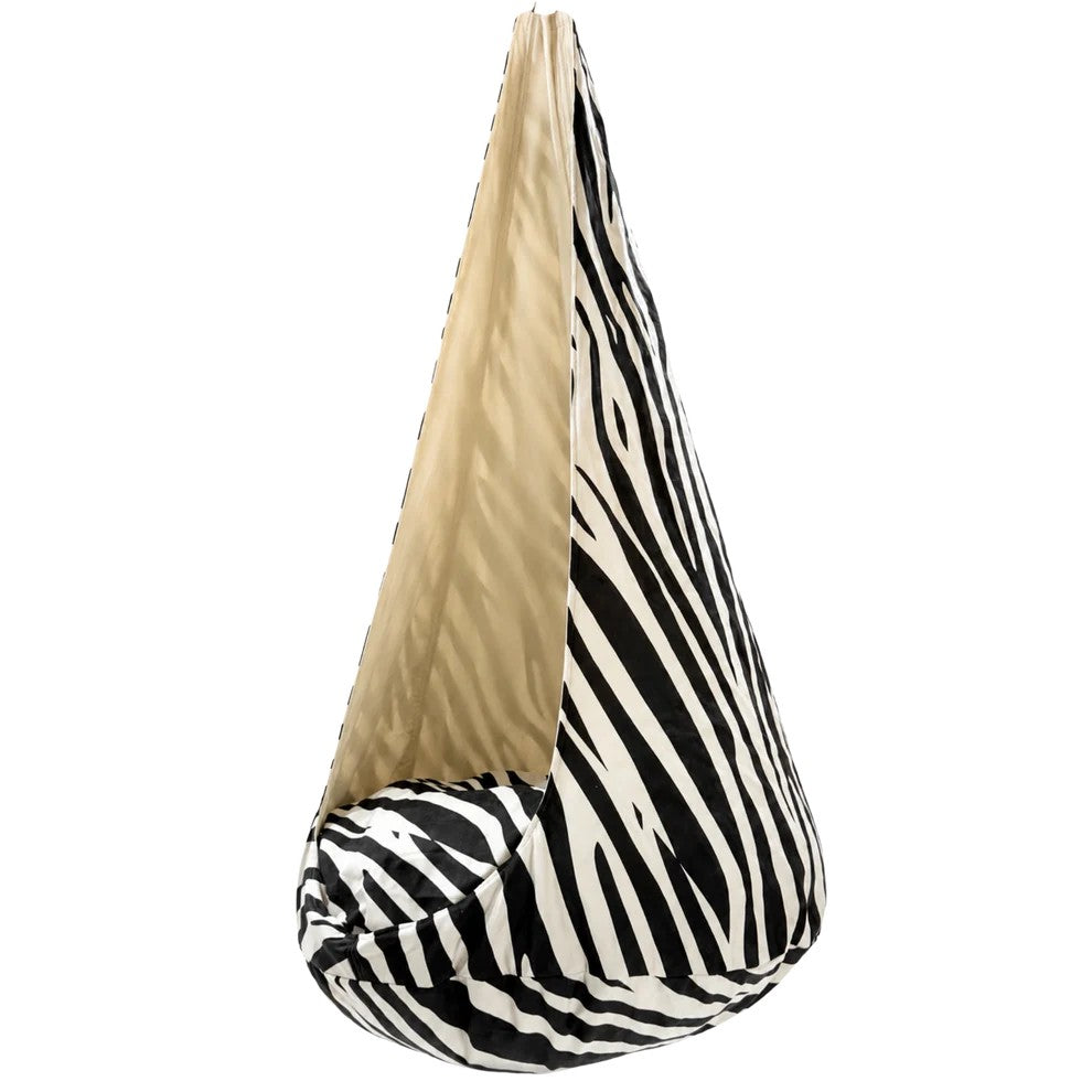 Hangstoel kind XXL – cocon schommel zebra – afbeelding 2
