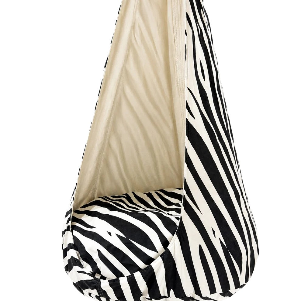 Hangstoel kind XXL – cocon schommel zebra – afbeelding 4