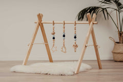 Houten Babygym Blauw