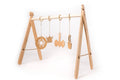Houten babygym met vikingspeeltjes – opvouwbaar