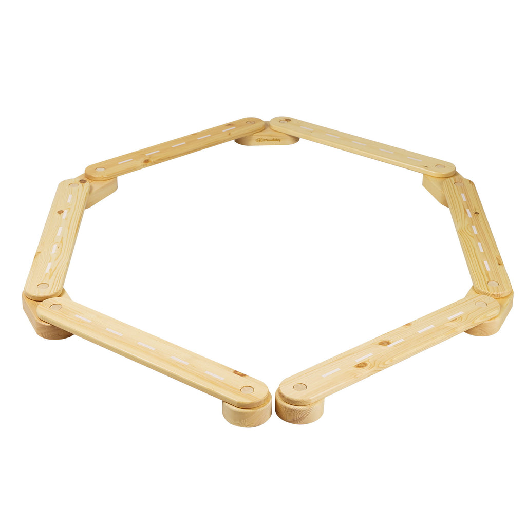 Houten balansbalk cijfers en vormen 6 delen wit – afbeelding 8