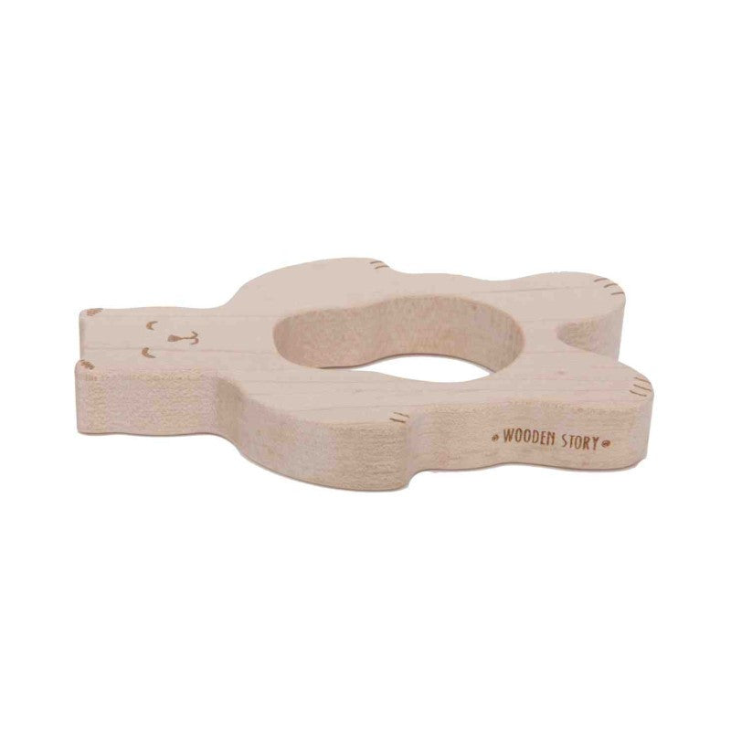 Houten bijtring beer – afbeelding 3
