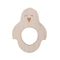 Houten bijtring pinguïn