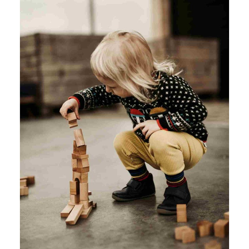 Houten puzzel toren kleurrijk – afbeelding 2