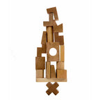 Houten puzzel toren naturel