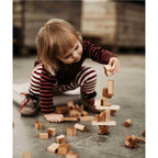 Houten puzzel toren naturel – afbeelding 4