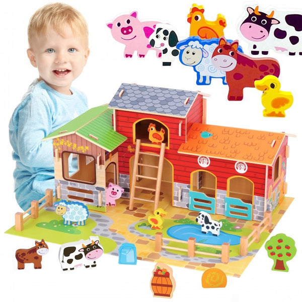 Houten Boerderij Speelset