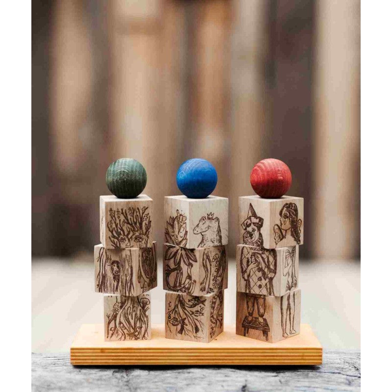 Houten draaipuzzel Droomland kleurrijk – afbeelding 5