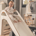 Houten glijbaan Scandi voor binnen wit – afbeelding 18