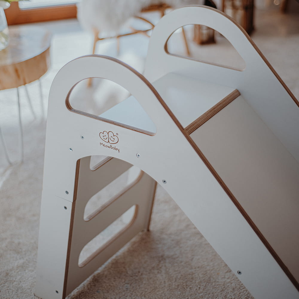 Houten glijbaan Scandi voor binnen wit – afbeelding 7