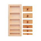 Houten inlegpuzzel breed en smal