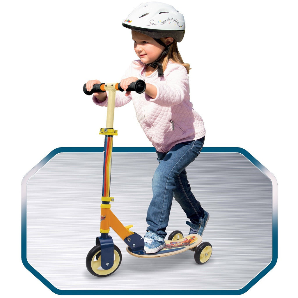 Houten kinderstep met drie wielen – Cars – afbeelding 6