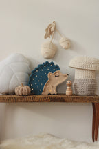 Houten lamp kinderkamer egel – nachtlamp met dimmer – afbeelding 2