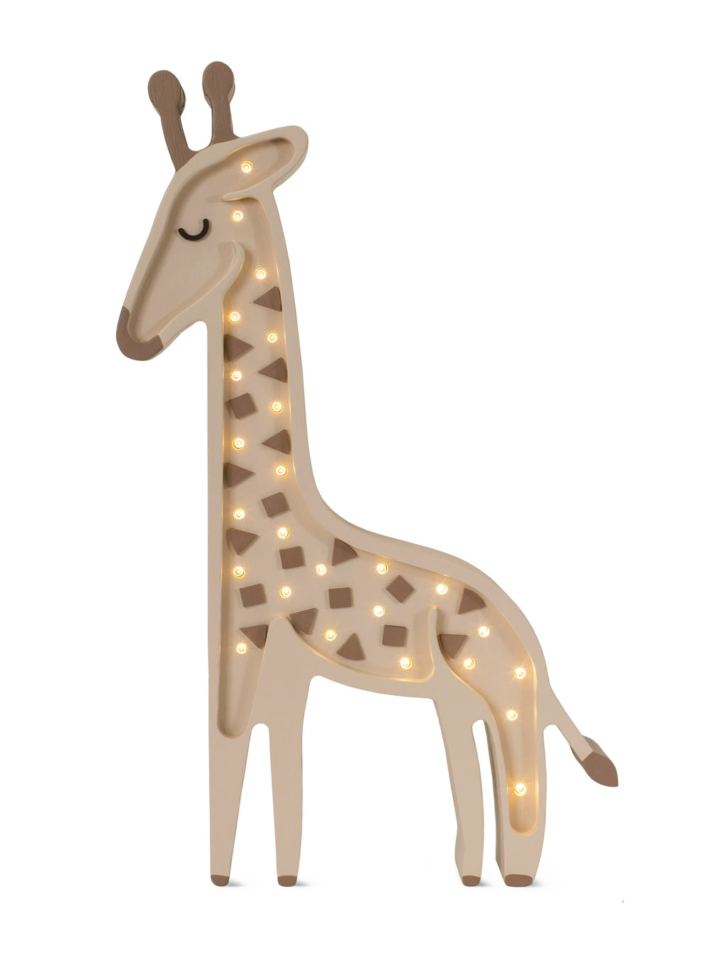 Houten lamp kinderkamer giraffe – nachtlamp met dimmer – afbeelding 4