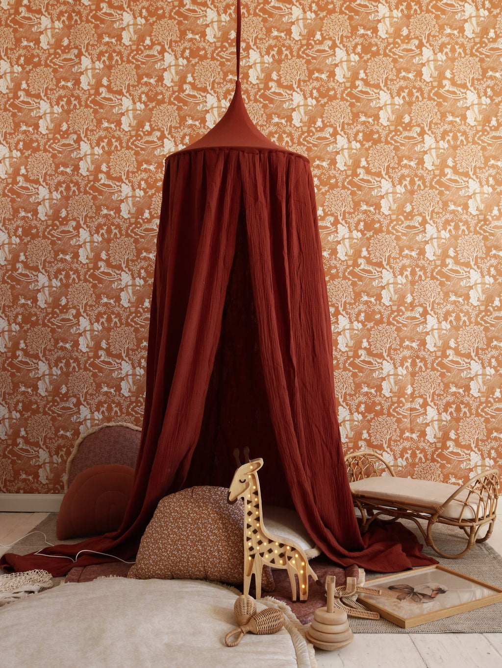 Houten lamp kinderkamer giraffe – nachtlamp met dimmer – afbeelding 7