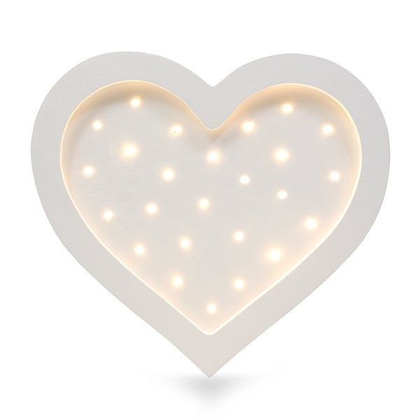Houten lamp kinderkamer hart – nachtlamp met dimmer – afbeelding 4