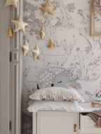 Houten lamp kinderkamer – hert – afbeelding 2