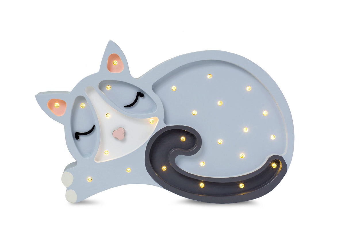 Houten lamp kinderkamer – kat – afbeelding 20