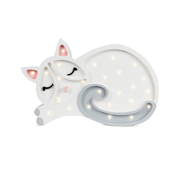Houten lamp kinderkamer – kat – afbeelding 8