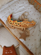 Houten lamp kinderkamer – krokodil