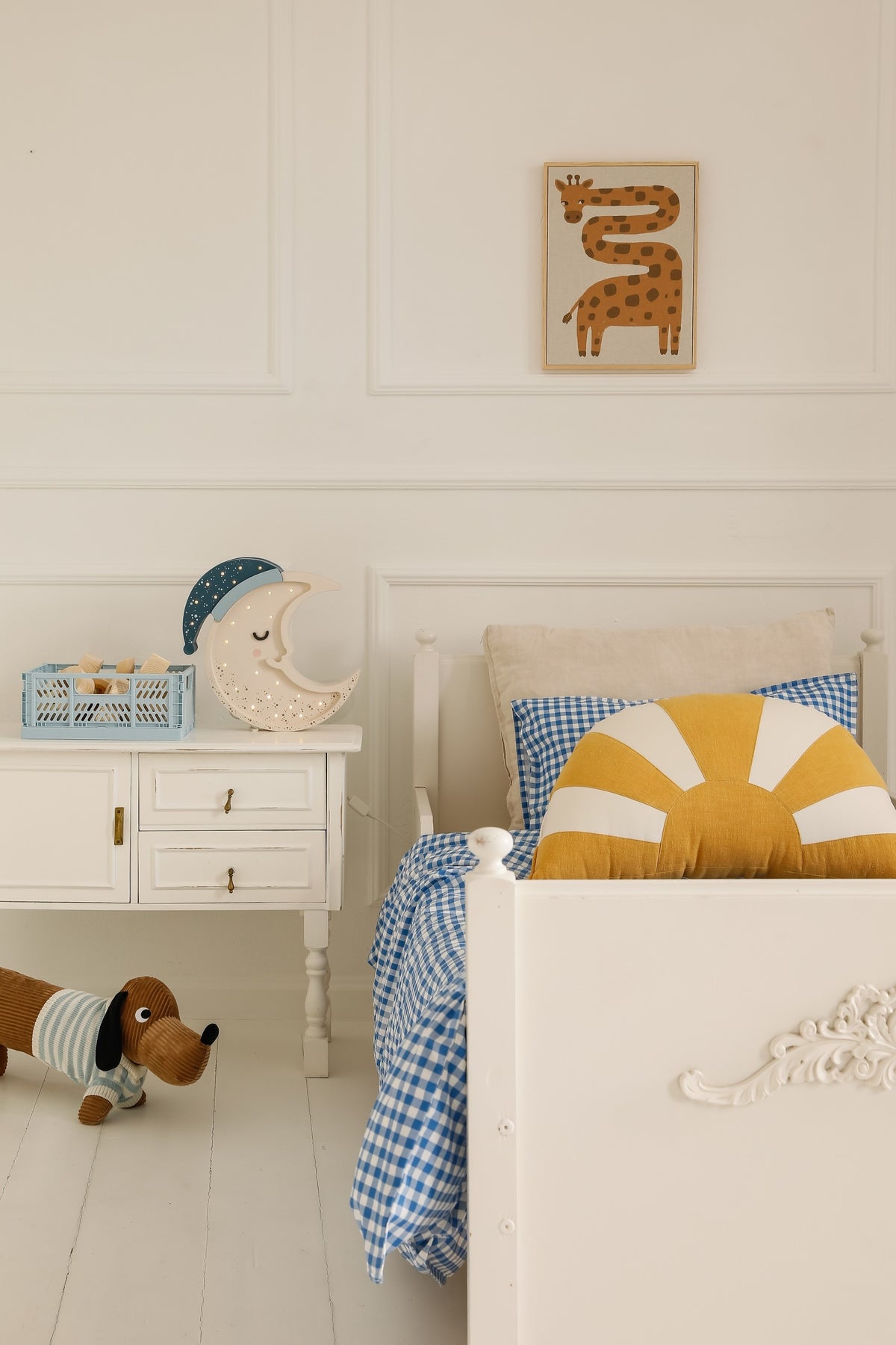 Houten lamp kinderkamer maan – nachtlamp met dimmer – afbeelding 6