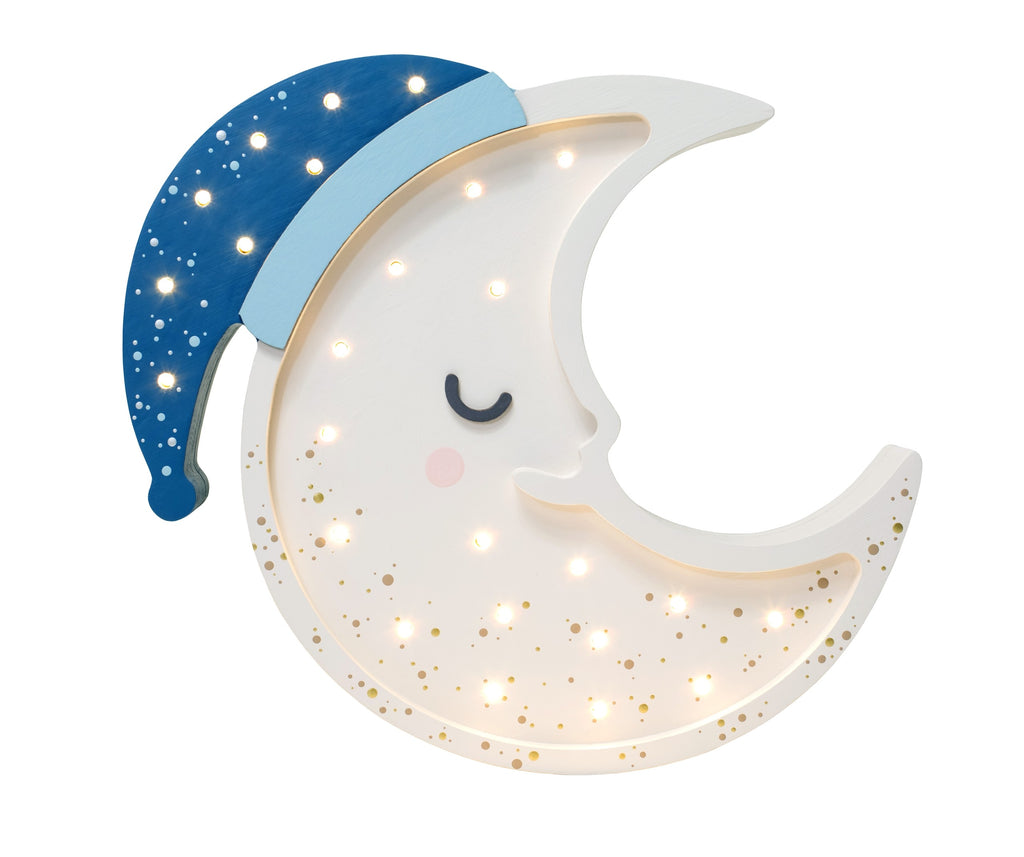 Houten lamp kinderkamer maan – nachtlamp met dimmer – afbeelding 9