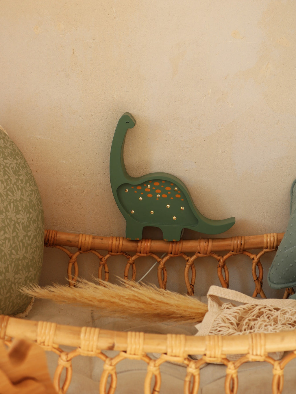 Houten lamp kinderkamer mini dino – nachtlamp met dimmer – afbeelding 8