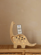 Houten lamp kinderkamer mini dino – nachtlamp met dimmer – afbeelding 9