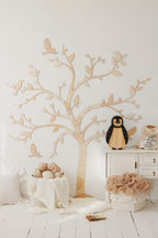 Houten lamp kinderkamer pinguïn – nachtlamp met dimmer – afbeelding 3