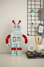 Houten lamp kinderkamer robot – nachtlamp met dimmer