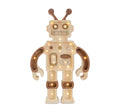 Houten lamp kinderkamer robot – nachtlamp met dimmer – afbeelding 4