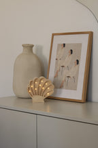 Houten lamp kinderkamer schelp – nachtlamp met dimmer – afbeelding 5