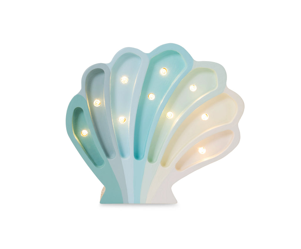 Houten lamp kinderkamer schelp – nachtlamp met dimmer – afbeelding 7