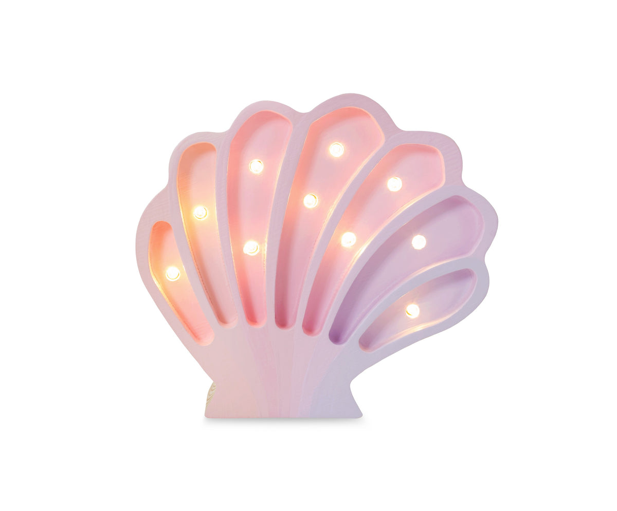 Houten lamp kinderkamer schelp – nachtlamp met dimmer – afbeelding 8