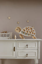 Houten lamp kinderkamer schildpad – nachtlamp met dimmer – afbeelding 4