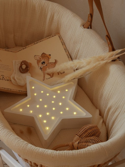 Houten lamp kinderkamer ster – nachtlamp met dimmer – afbeelding 3