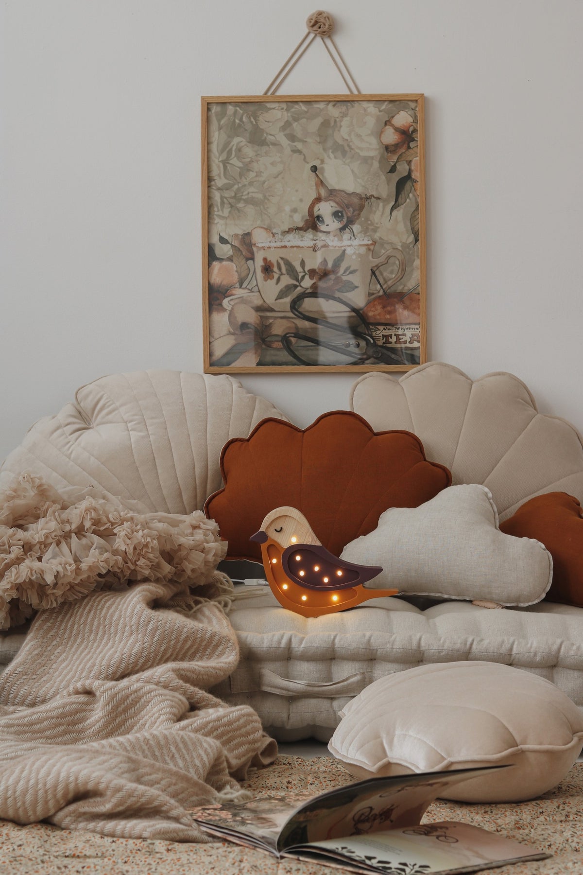 Houten lamp kinderkamer – vogel mini – afbeelding 16