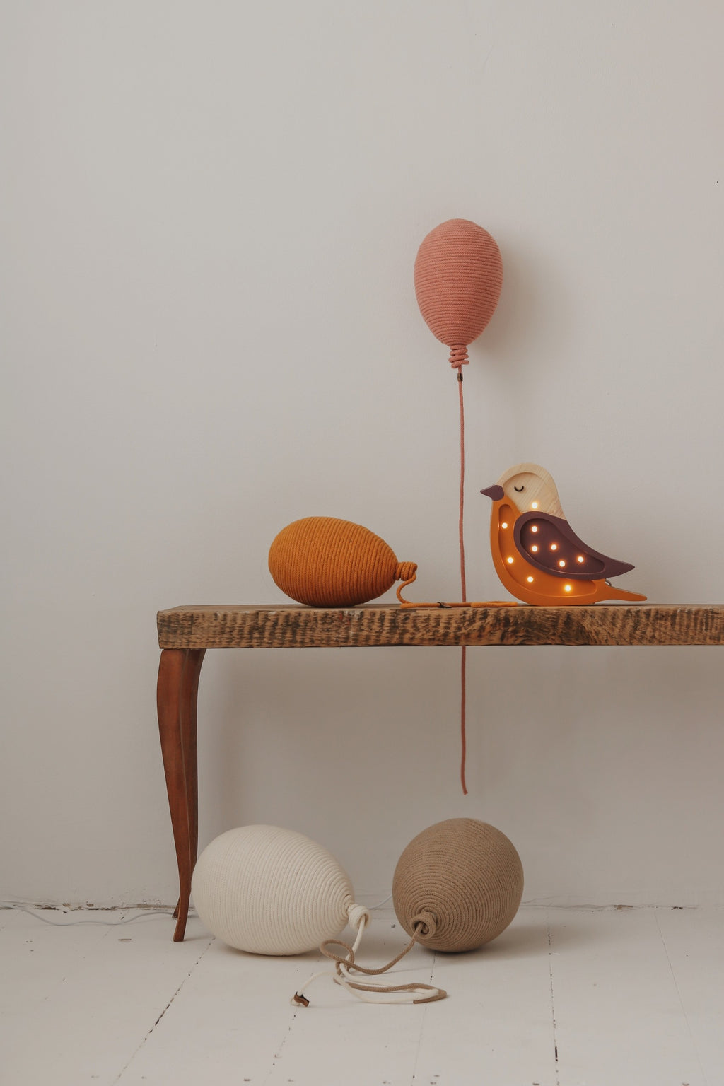 Houten lamp kinderkamer – vogel mini – afbeelding 9