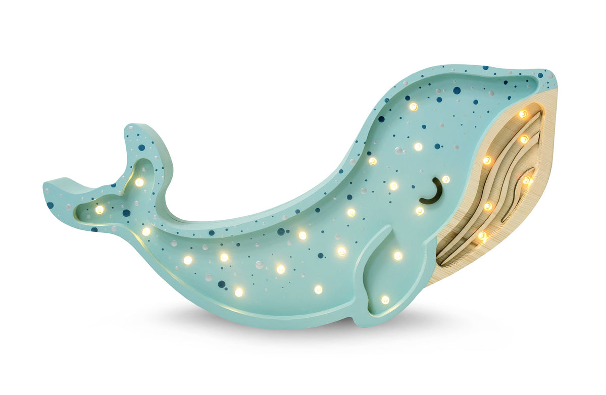 Houten lamp kinderkamer walvis – nachtlamp met dimmer – afbeelding 9