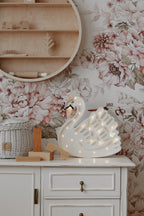 Houten lamp kinderkamer zwaan – nachtlamp met dimmer – afbeelding 3