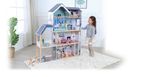 Houten poppenhuis Crystal met ledverlichting – afbeelding 3