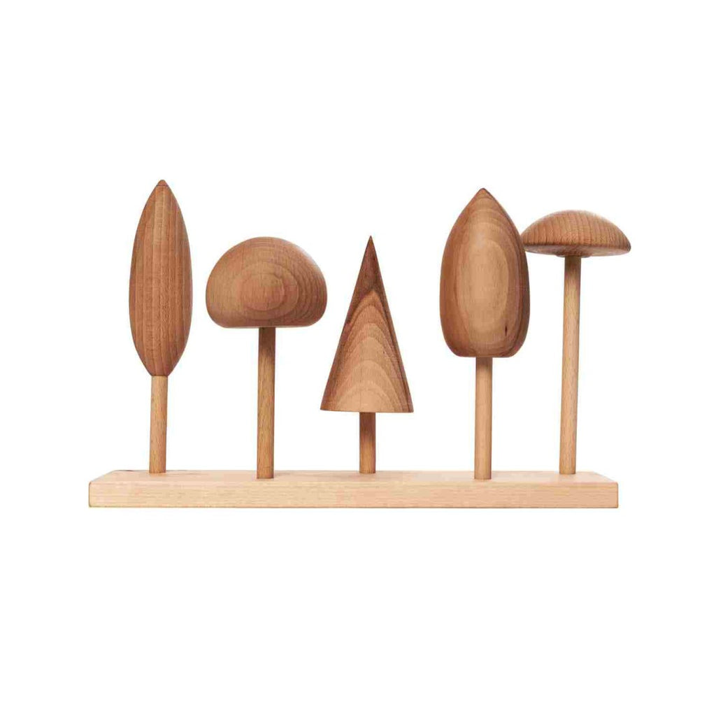 Houten puzzel boomkruinen