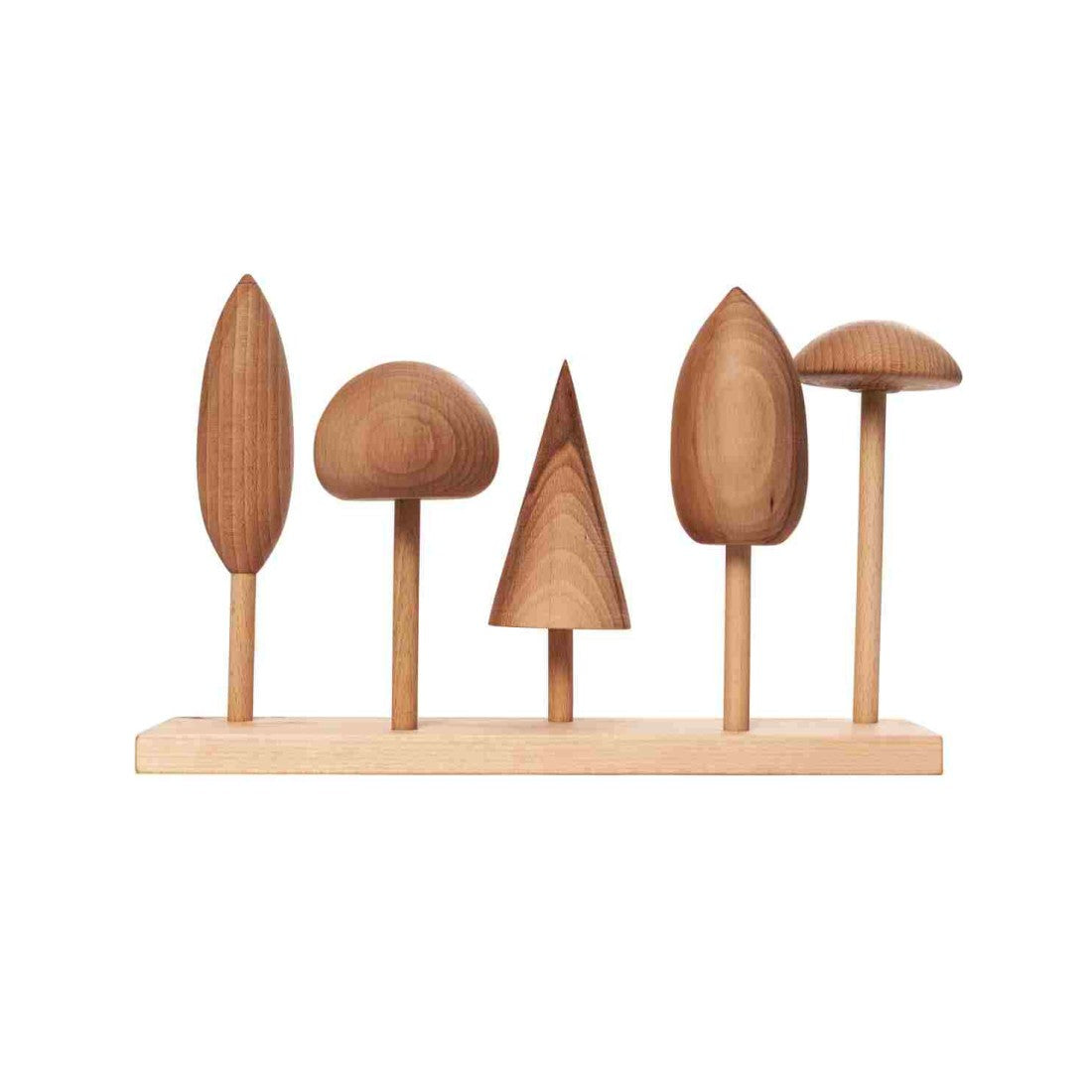 Houten puzzel boomkruinen