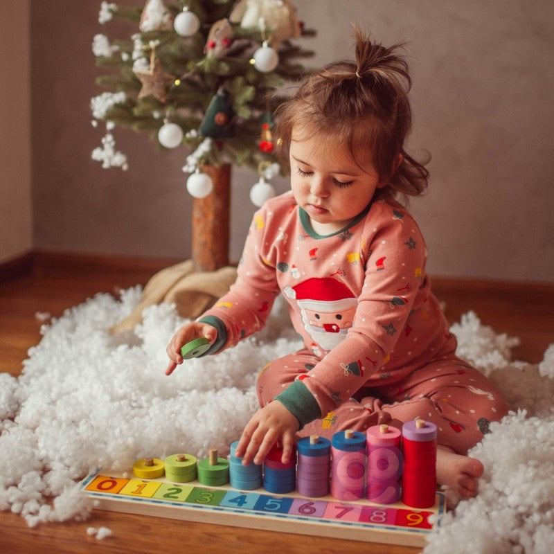 Houten puzzel kleuren en tellen – sorteerspel met cijfers – afbeelding 13