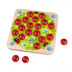 Houten puzzel memory lieveheersbeestjes – afbeelding 3