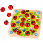 Houten puzzel memory lieveheersbeestjes – afbeelding 4