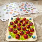 Houten puzzel memory lieveheersbeestjes – afbeelding 7