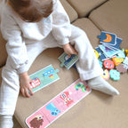 Houten puzzel memory vormen – voelspel met kaarten – afbeelding 6