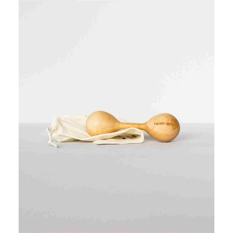 Houten rammelaar leeuwerik – afbeelding 3